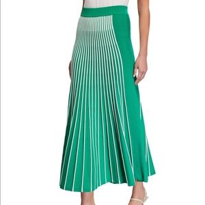 Alexis Green/White Rib Knit Skirt